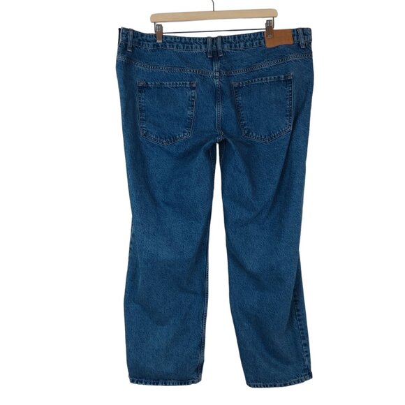 ASOS DESIGN Maternity Women's Medium Wash Denim Baggy Boyfriend Jeans 16 - Picture 3 of 9